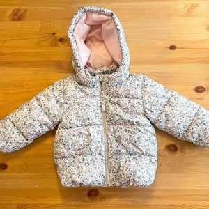 Infant Floral Puffy Coat